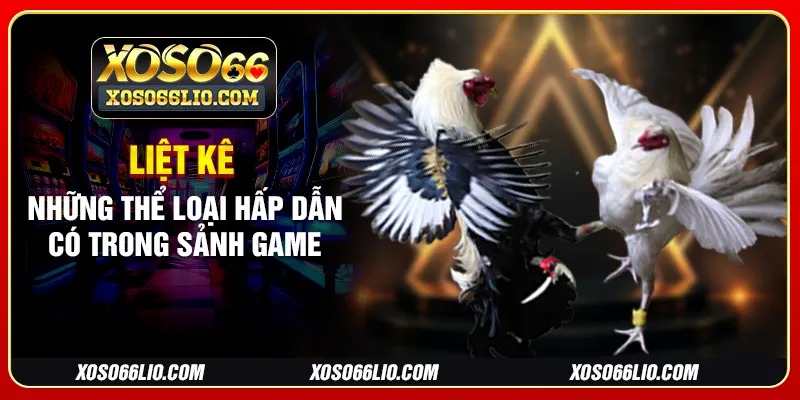 Liệt kê những thể loại hấp dẫn có trong sảnh game